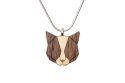 Drevený prívesok Grey Cat Pendant