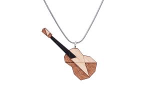 Drevený prívesok Guitar Pendant