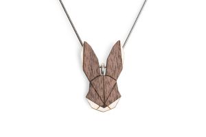 Drevený prívesok Hare Pendant