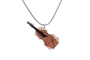 Drevený prívesok Violin Pendant