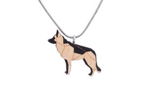 Drevený prívesok Walking Shepherd Pendant