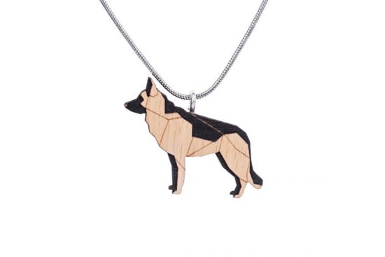 Drevený prívesok Walking Shepherd Pendant
