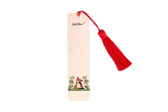 Drevená záložka do knihy Kmotra Líška – Josef Lada ©