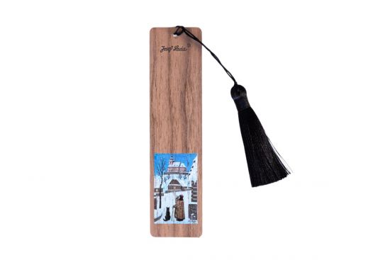 Drevená záložka do knihy Ponocný so psom – Josef Lada © Drevená záložka do knihy Ponocný so psom – Josef Lada ©