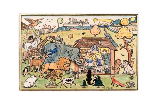 Drevený betlehem Zvieratká – Josef Lada ©