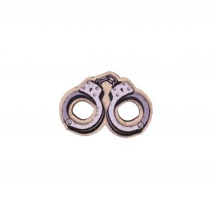 Drevená brošňa Putá