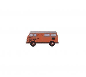 Drevená brošňa Minivan