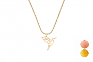 Kovový prívesok Bird Steel Pendant