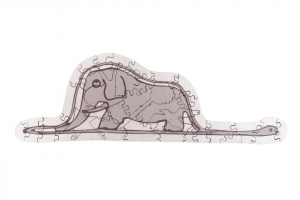 MINI - Drevené puzzle Boa ate Elephant