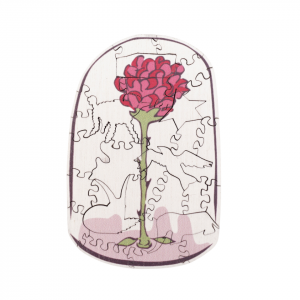 MINI - Drevené Puzzle The Little Prince Rose